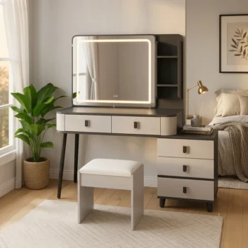 Dressing Table, Vanity Table, Makeup Table, Bedroom Vanity, Makeup Vanity, Dressing Mirror Table, Cosmetic Table, Beauty Table, Bedroom Dressing Table, Wooden Dressing Table, Modern Dressing Table, Luxury Dressing Table, LED Dressing Table, White Dressing Table,
