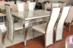dining table, dining room table, kitchen dining table, modern dining table, wooden dining table, glass dining table, marble dining table, metal dining table, steel frame dining table, MDF dining table, engineered wood dining table, laminate dining table, round dining table, rectangular dining table, square dining table, oval dining table, extendable dining table, folding dining table, space saving dining table,
