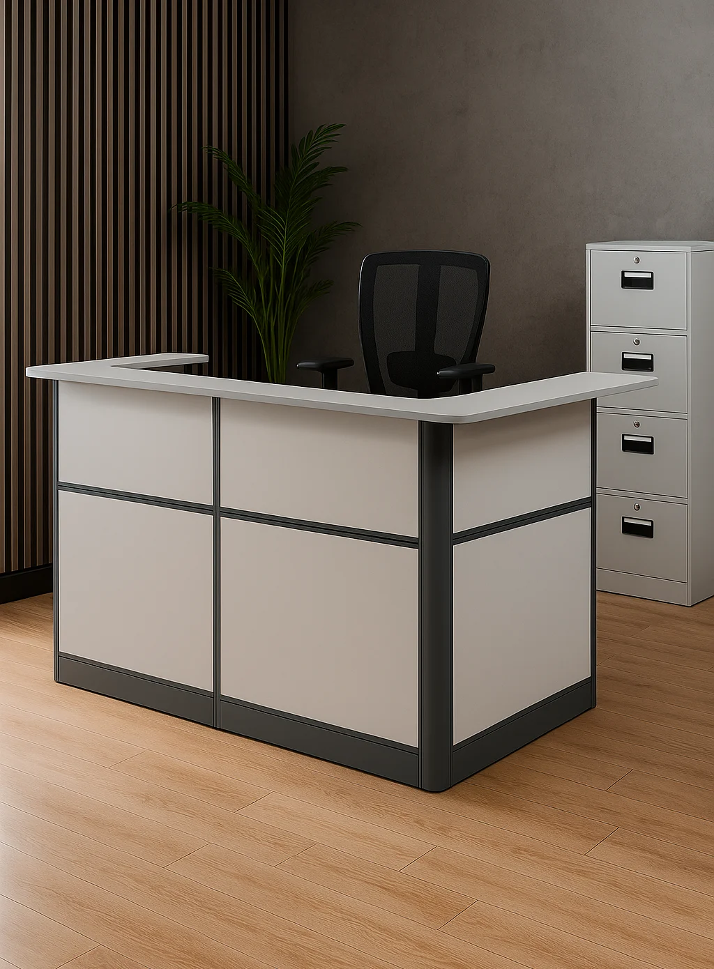 Reception Desk reception desk, front desk, office reception counter, reception furniture, lobby desk, professional reception area, modern reception desk, executive front desk, customer service counter, visitor reception desk, commercial furniture, office welcome station, greeting counter, reception suite, business lobby furniture, company reception desk.