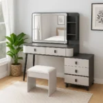 Dressing Table, Vanity Table, Makeup Table, Bedroom Vanity, Makeup Vanity, Dressing Mirror Table, Cosmetic Table, Beauty Table, Bedroom Dressing Table, Wooden Dressing Table, Modern Dressing Table, Luxury Dressing Table, LED Dressing Table, White Dressing Table,