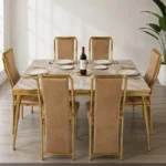 6 seater dining set, 6 seater dining table, six seater dining set, six seater dining table, dining set, dining table set, dining room furniture, modern dining set, luxury dining set, contemporary dining set, wooden dining set, solid wood dining set, engineered wood dining set, MDF dining table set, marble dining set, marble top dining table, glass top dining set, tempered glass dining table, farmhouse dining set, Scandinavian dining set, industrial dining set, minimalist dining set, elegant dining set, premium dining set, affordable dining set, luxury dining table, family dining table,