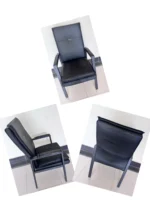 Visitors Leather Office Waiting Chair - Image 3