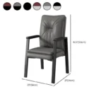Visitors Leather Office Waiting Chair - Image 10